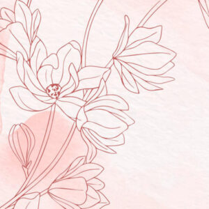 Drawn Flowers with Pink Background