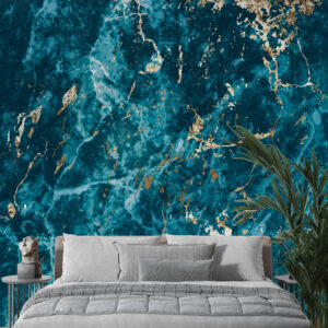 Blue and Gold Marble